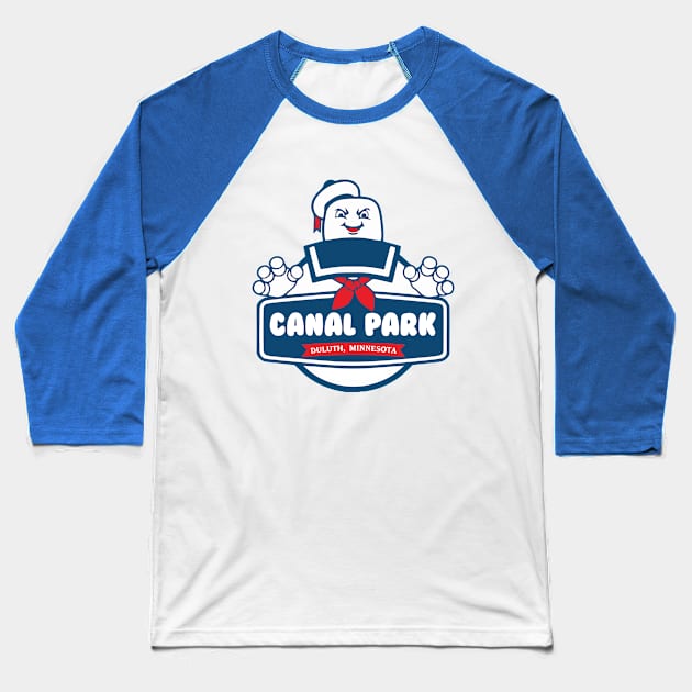 A Sailor in Canal Park Baseball T-Shirt by ghostbustersnorth